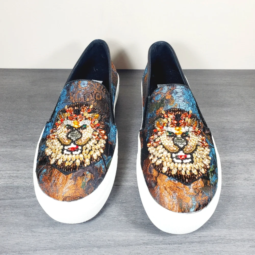 Steve Madden Fiasco Beaded Lion Sneaker size 7 - Picture 5 of 10